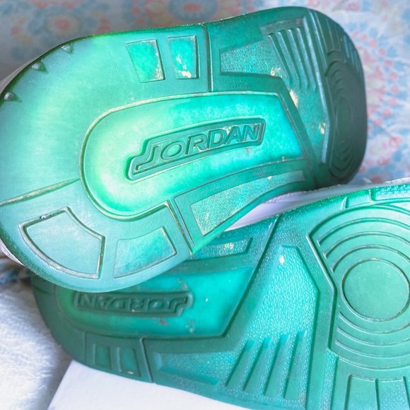 Nike Air Jordan Flight SC-3 Retro Men's White Kelly Green Throwback Sneaker 10 - Picture 8 of 8